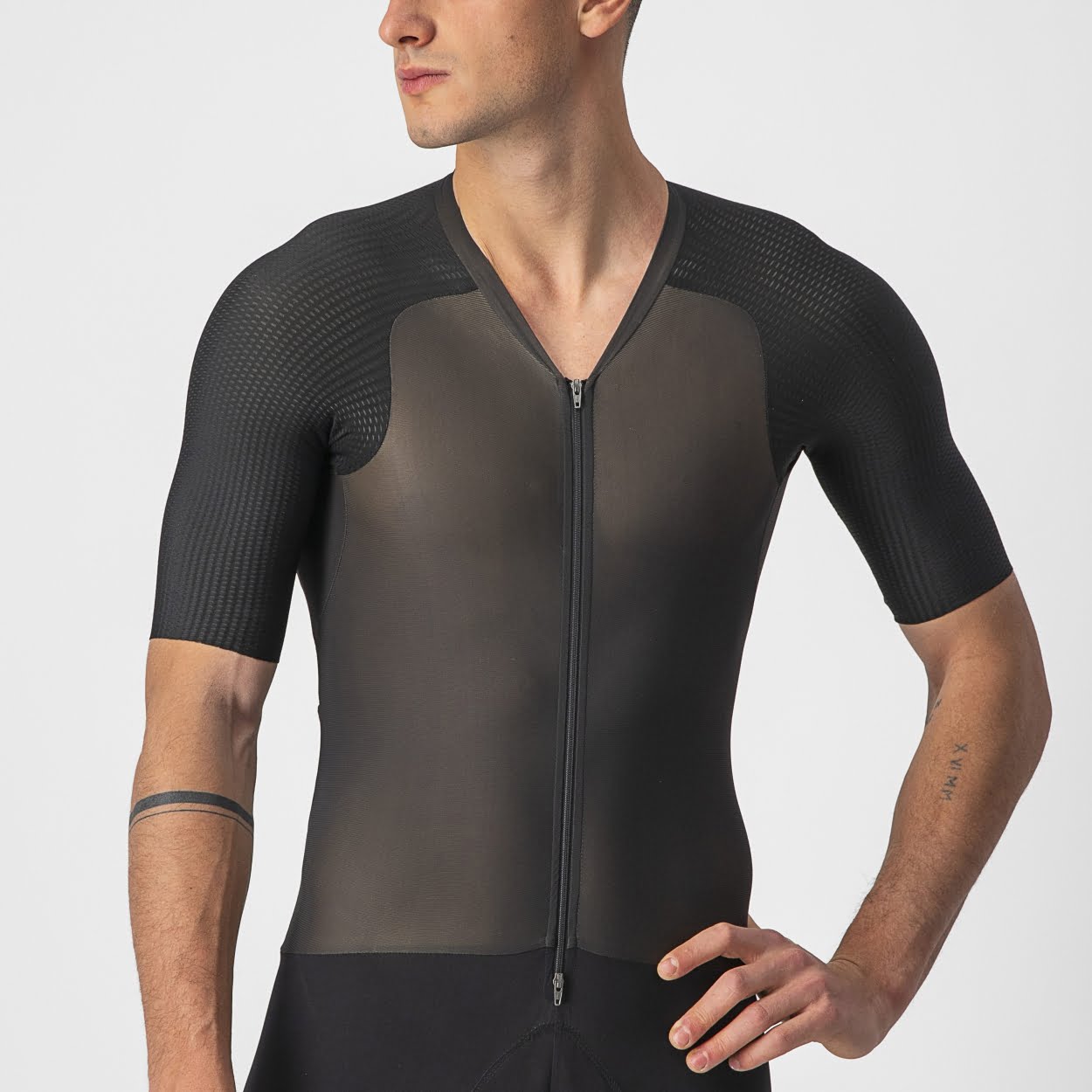 Castelli BTW Speed suit korte mouw zwart