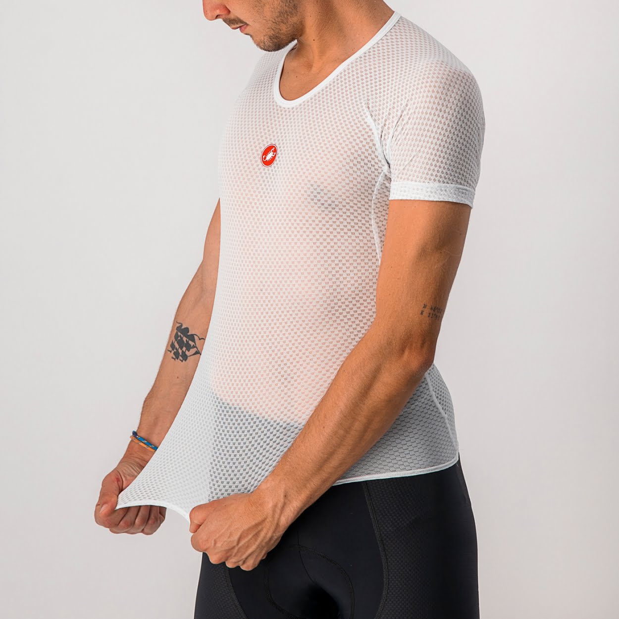Castelli Pro Issue SS ondershirt heren korte mouwen wit