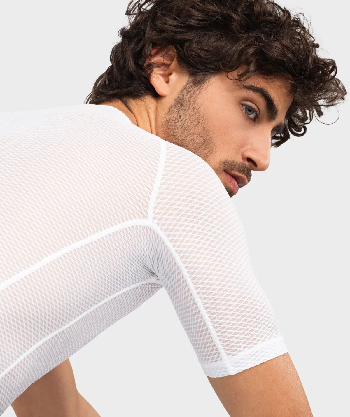 Siroko Clout heren fiets ondershirt wit
