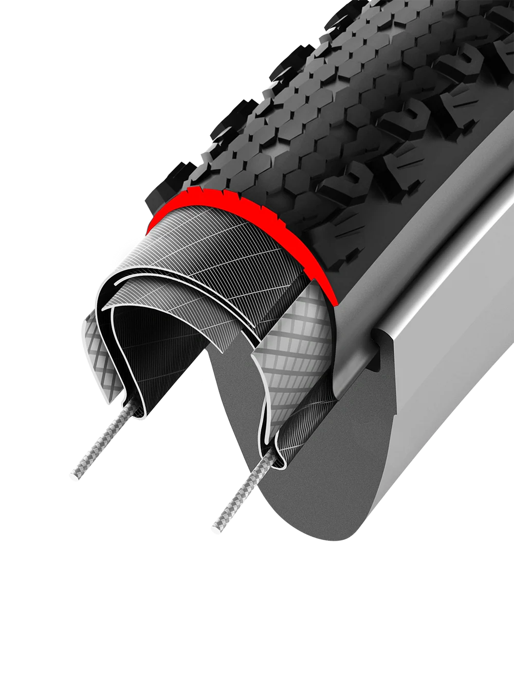 Vittoria Gravelband Terreno T50 Endurance TLR 40-622 Zwart