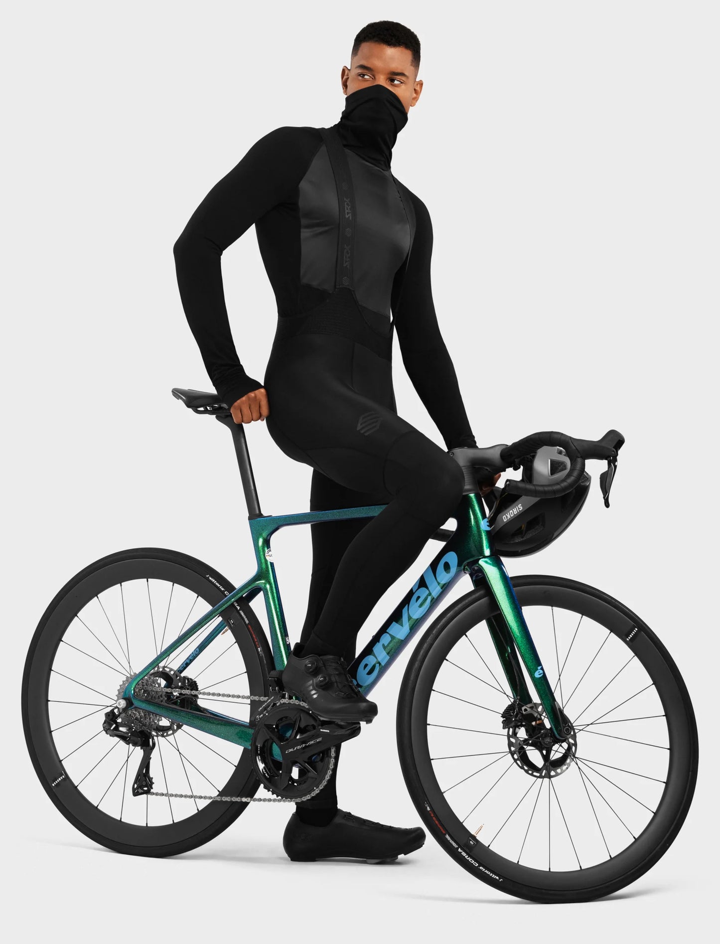 Siroko SRX Denali – Heren windbreaker basislaag (zwart)