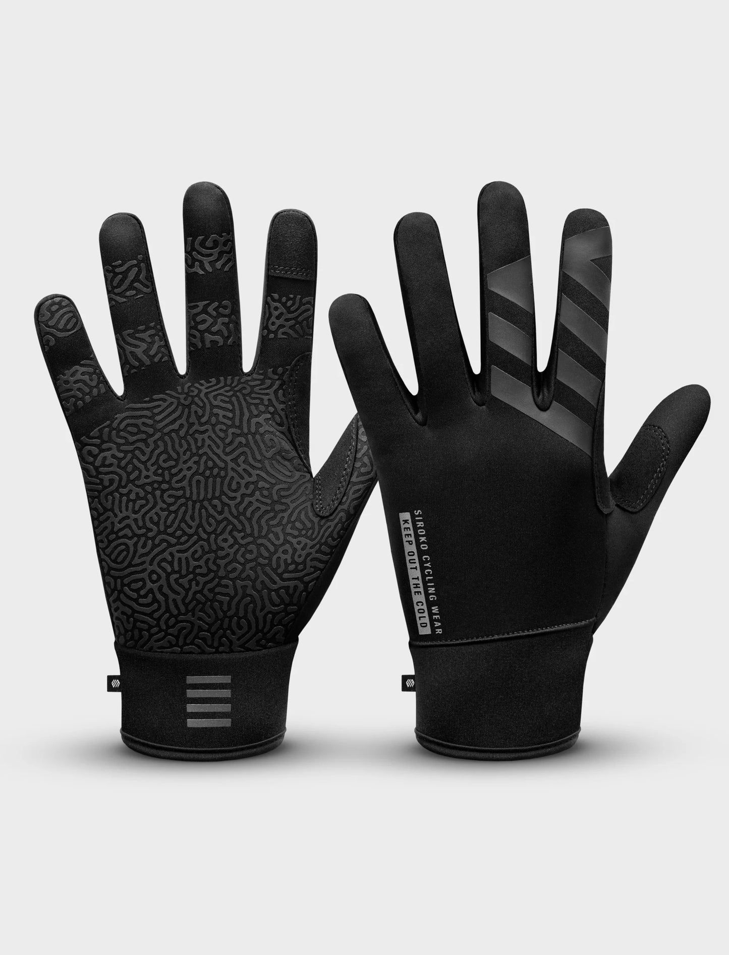 Siroko Vestkapp – Winter fietshandschoenen (zwart)