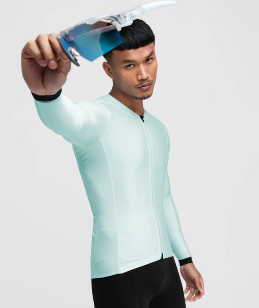 Siroko SRX Pro Speedmax heren fietsshirt lange mouwen mint groen