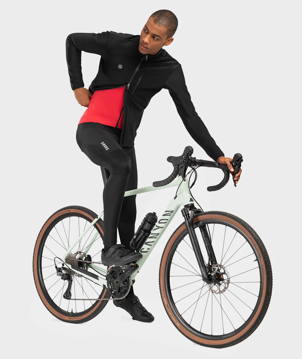 Siroko J3 Seymour Heren softshell fietsjas zwart