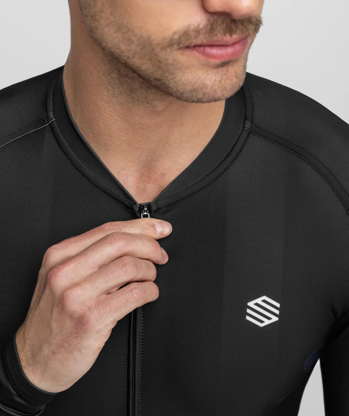 Siroko M2 Mystic heren fietsshirt lange mouwen zwart