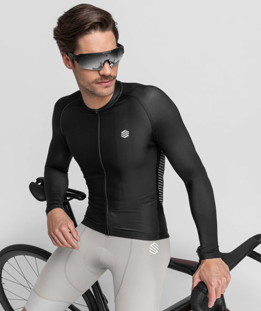 Siroko M2 Mystic heren fietsshirt lange mouwen zwart