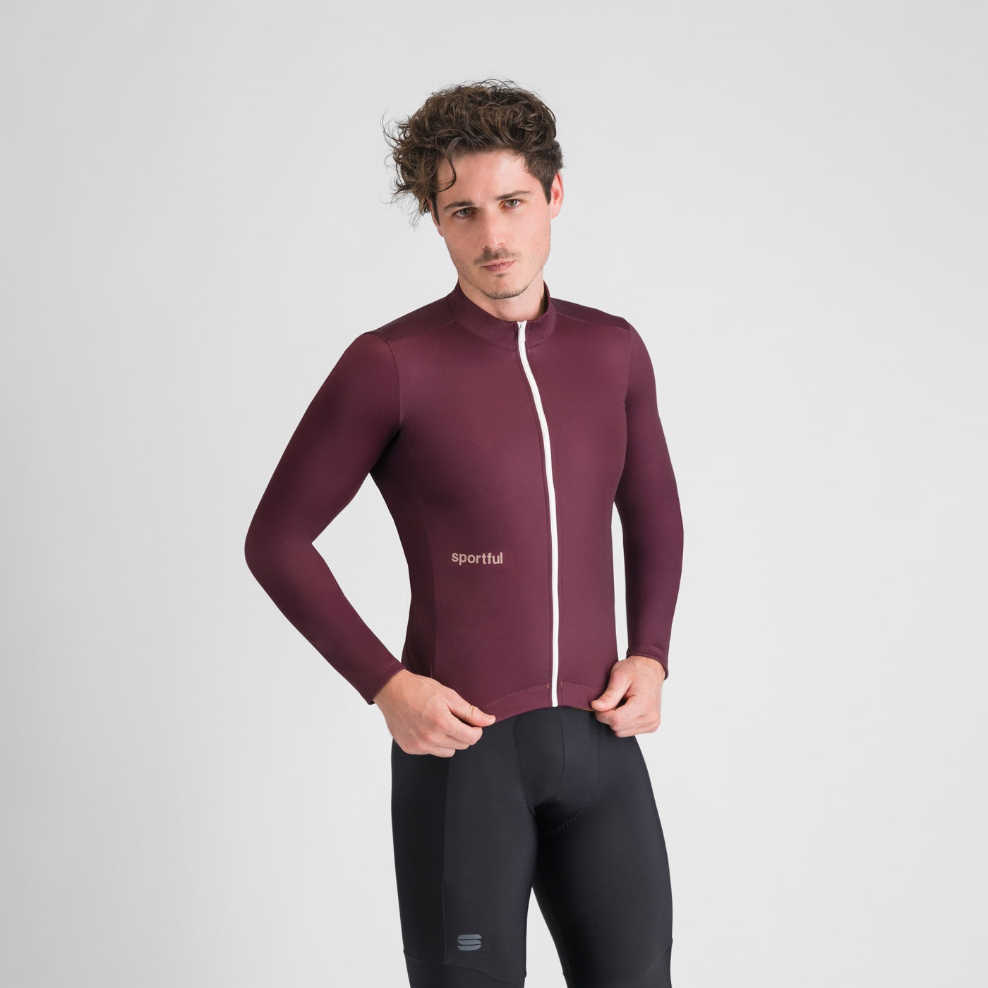 Sportful CLASSIC THERMAL JERSEY deep bordeaux