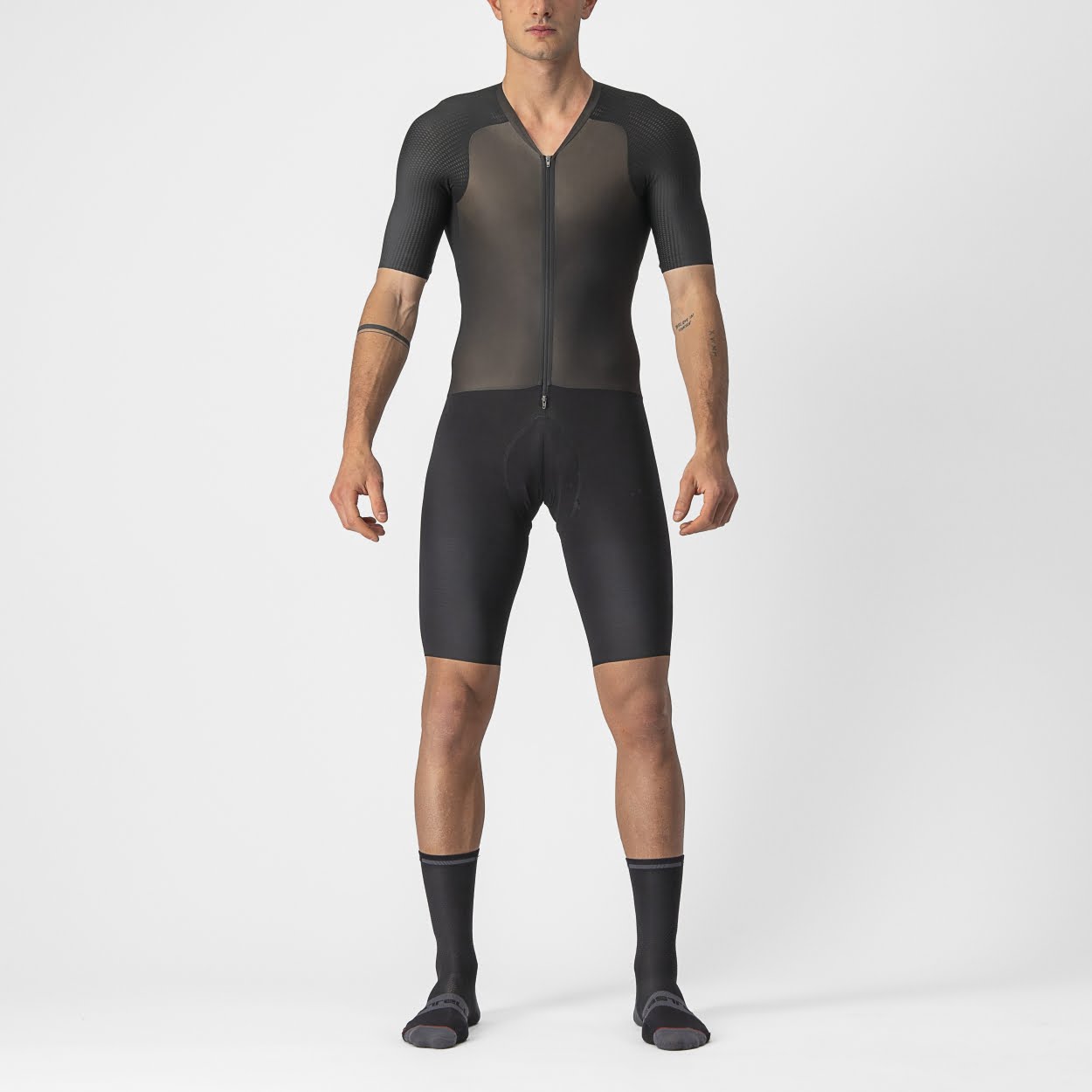 Castelli BTW Speed suit korte mouw zwart