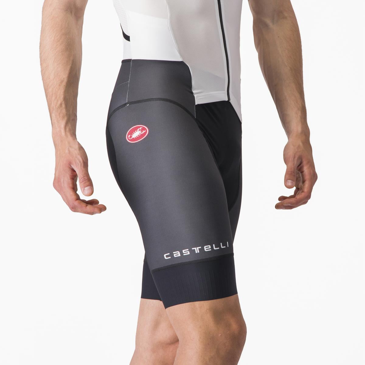 Castelli Free Sanremo SS Trisuit korte mouw wit/zwart