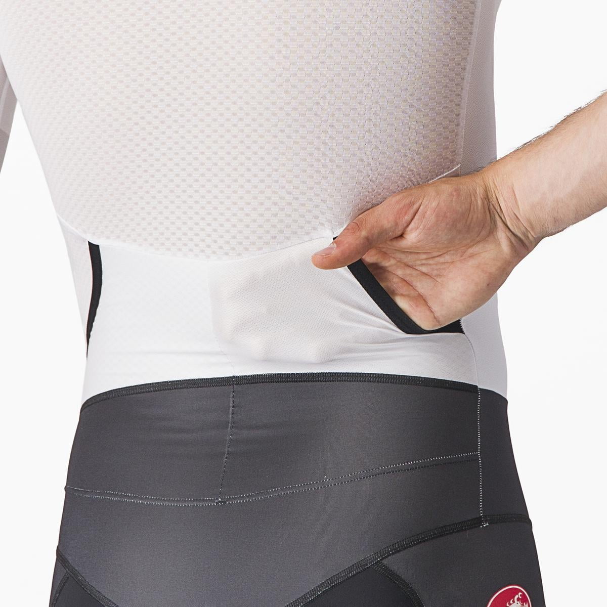 Castelli Free Sanremo SS Trisuit korte mouw wit/zwart