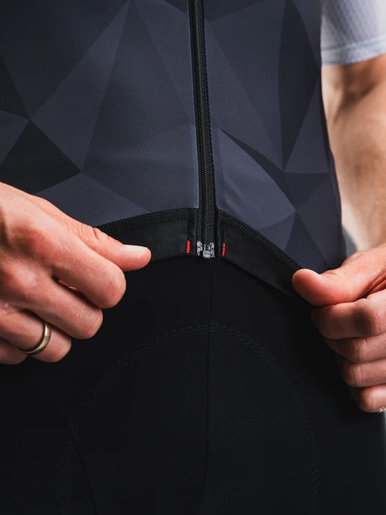 Fusion Men’s TEMPO! Cycling Vest Donkergrijs – Heren Fleece Fietsvest