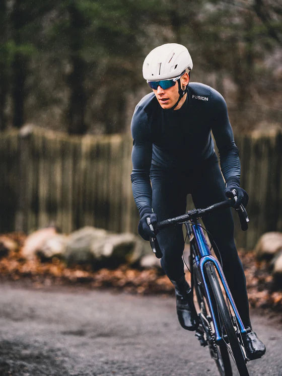 Fusion Men’s Thermal Cycling Jersey Grijs – Heren Fleece Fietsshirt