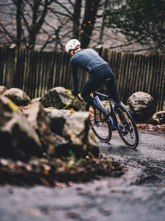 Fusion Men’s Thermal Cycling Jersey Grijs – Heren Fleece Fietsshirt