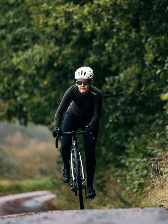 Fusion Women’s Thermal Cycling Jersey Grijs – Dames Fleece Fietsshirt