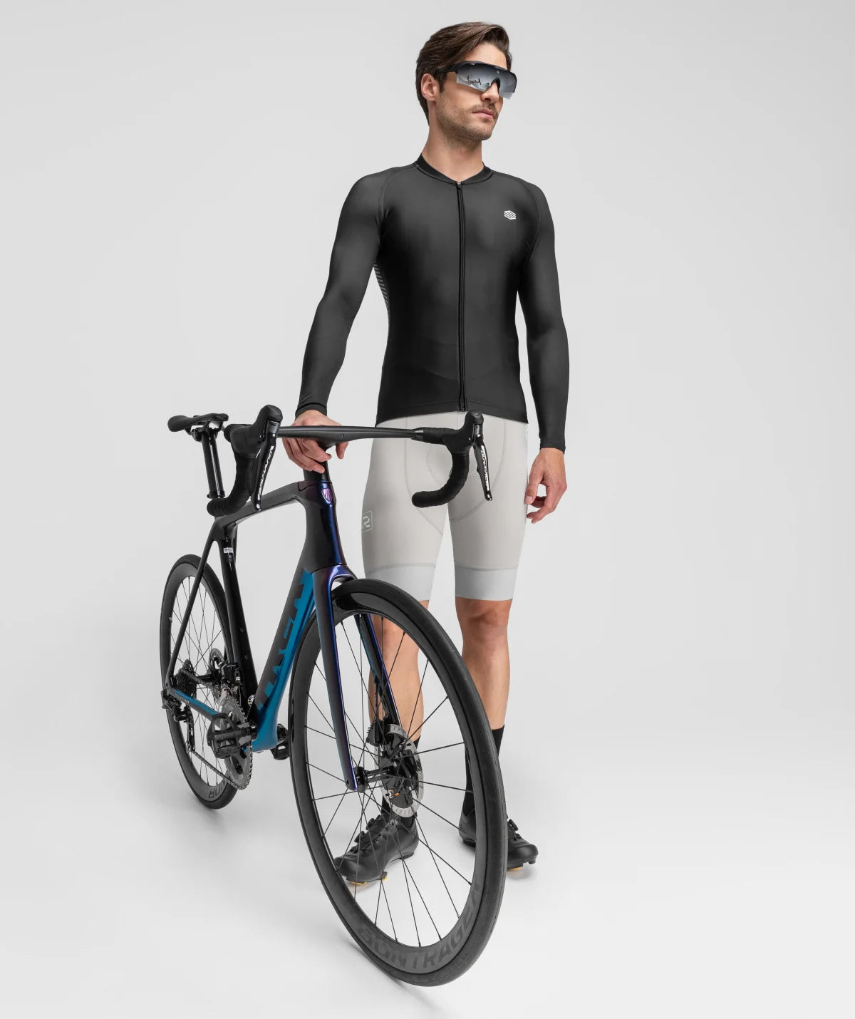 Siroko M2 Mystic heren fietsshirt lange mouwen zwart