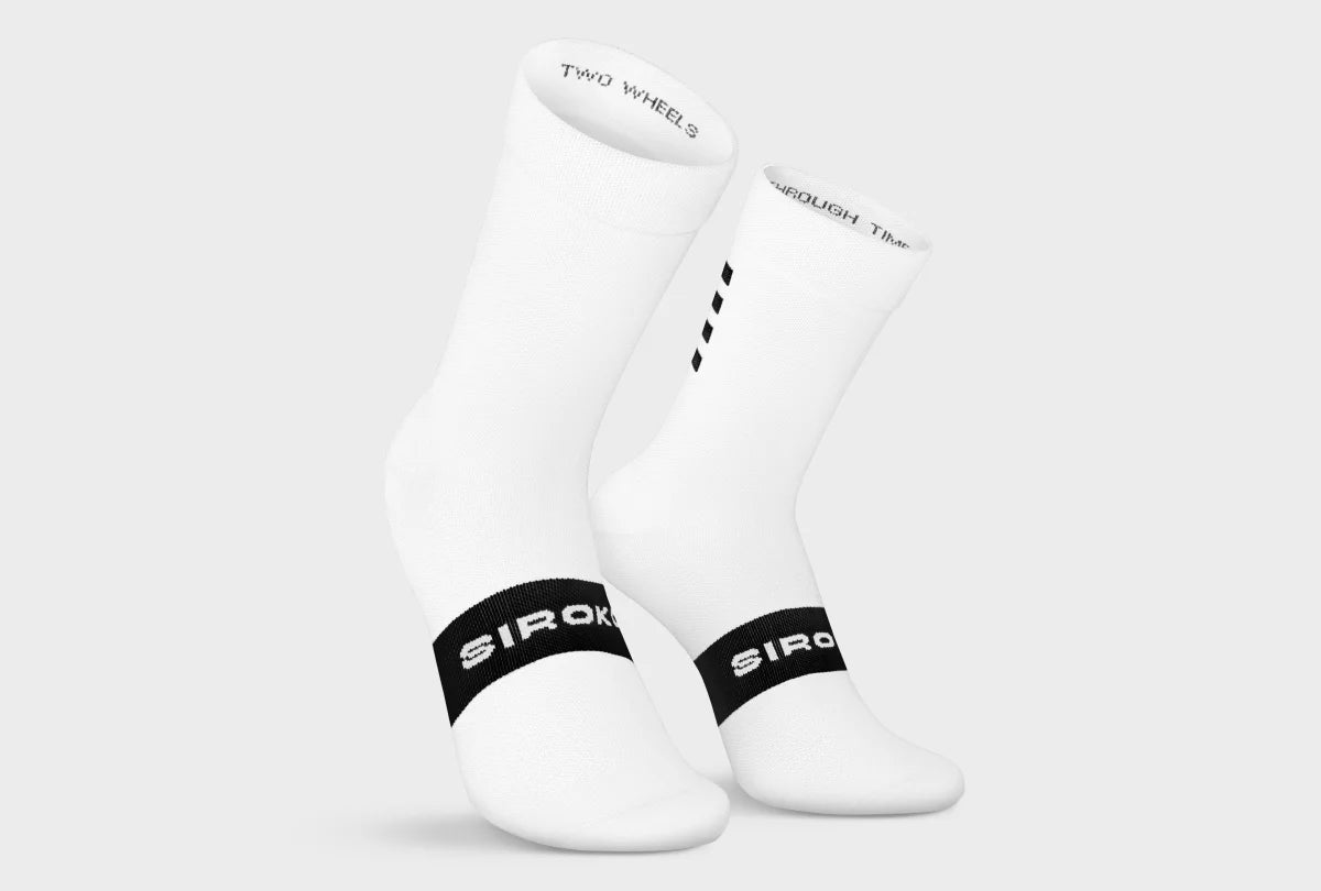S1 White Gavia Fietssokken
